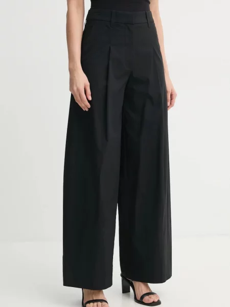 A.L.C. pantaloni femei lat high waist negru