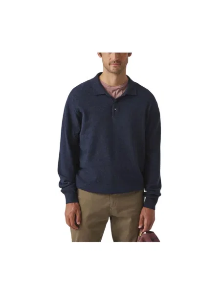 Sweter Scotta z dżerseju niebieski