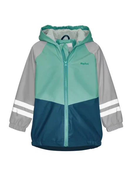 PLAYSHOES Geacă de primăvară-toamnă turcoaz / gri / verde petrol alb