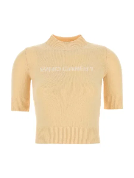 Sweter Sportmax wełniany żółty
