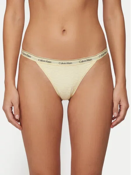 Calvin Klein Underwear Класически дамски бикини жълт