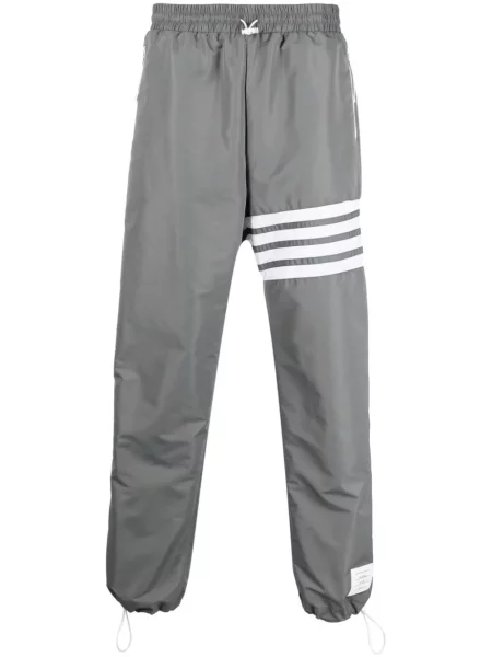 Pantaloni Thom Browne cu dungi gri