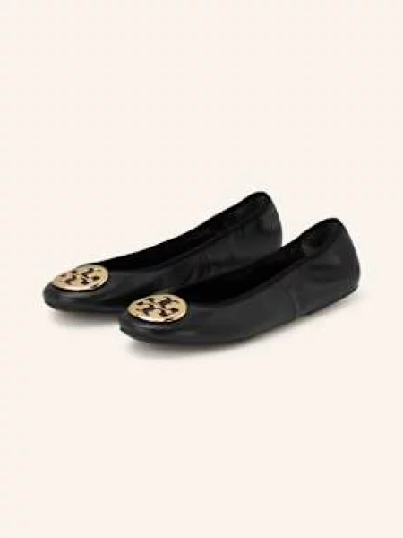 Tory Burch Baleriny Reva schwarz czarne