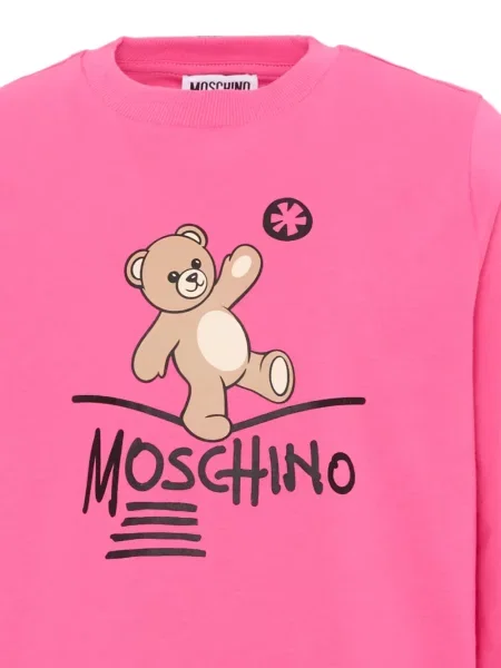 Koszulka dziecięca Moschino różowa