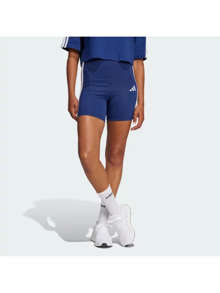 Šortky Essentials High Waisted Biker bílé