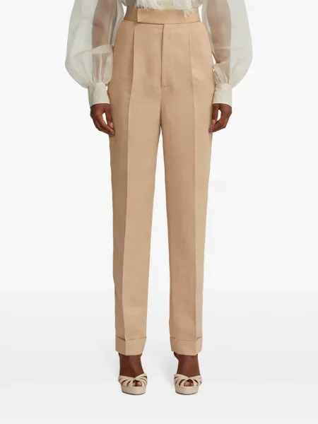 Pantaloni Ralph Lauren Collection de in plisate