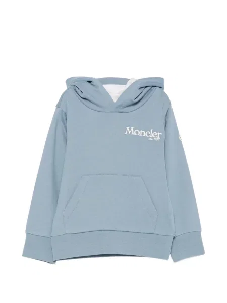 Bluza z kapturem dziecięca Moncler Enfant niebieska