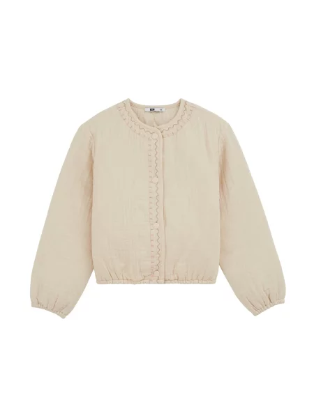 WE Fashion Geacă de primăvară-toamnă fildeş / nisipiu / închis / roz eozină bej