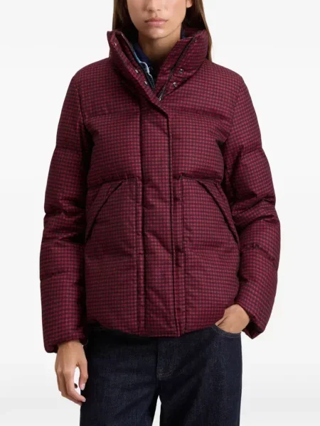 Μπουφάν Woolrich houndstooth κόκκινο