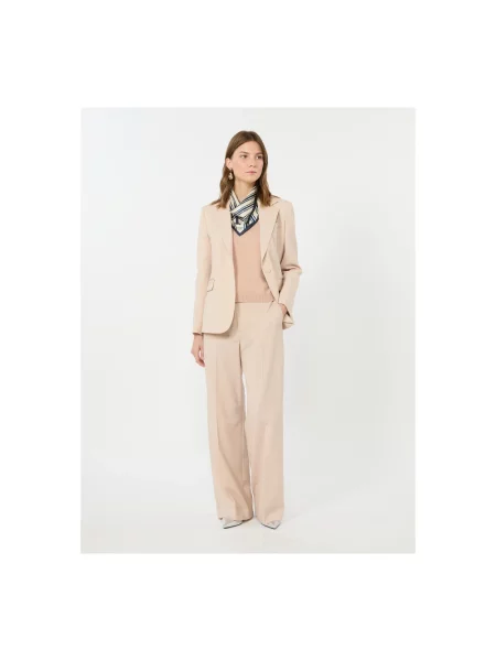 Spodnie Weekend Max Mara różowe