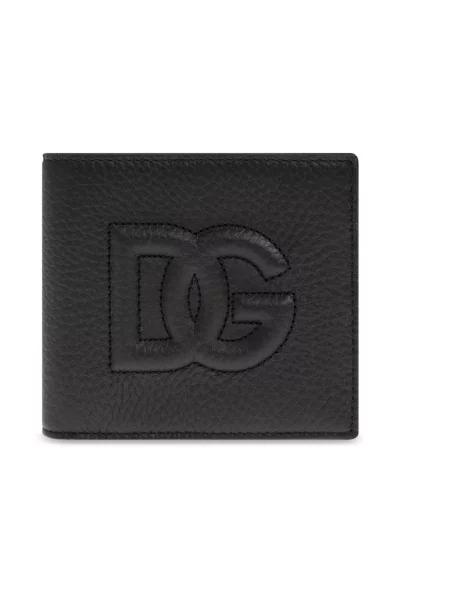 Portfel Dolce And Gabbana z logo czarny