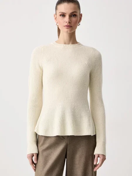 Max&Co. sweter wełniany LONZA beżowy