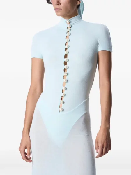 Rochie maxi Manuri cu perle verde