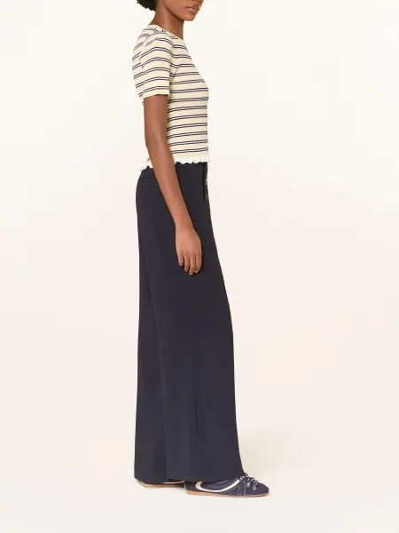 Claudie Pierlot Spodnie Z Marszczeniami blau