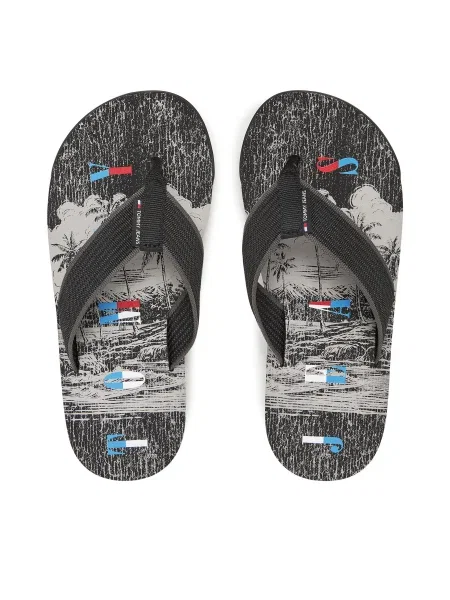 Papuci Tommy Jeans negru
