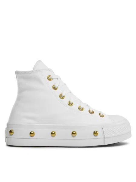 Converse Кецове Chuck Taylor All Star Lift Platform Star Studded бял