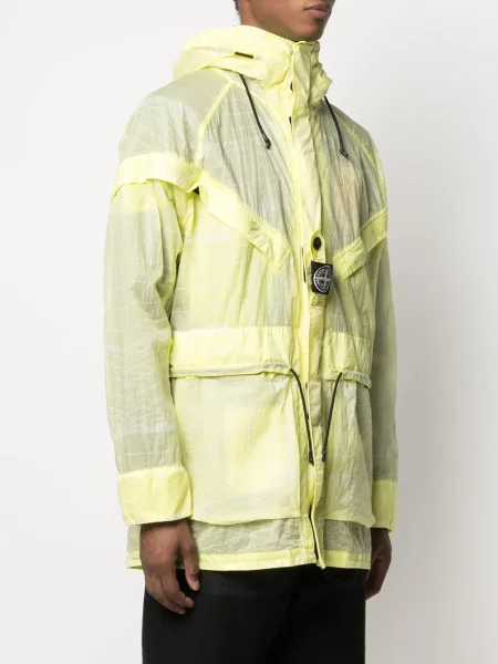 Geacă parka Stone Island cu strasuri galben