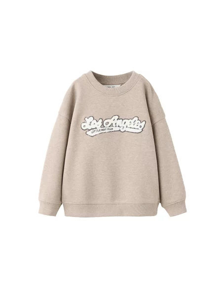 MANGO KIDS Pulover pielii / negru alb