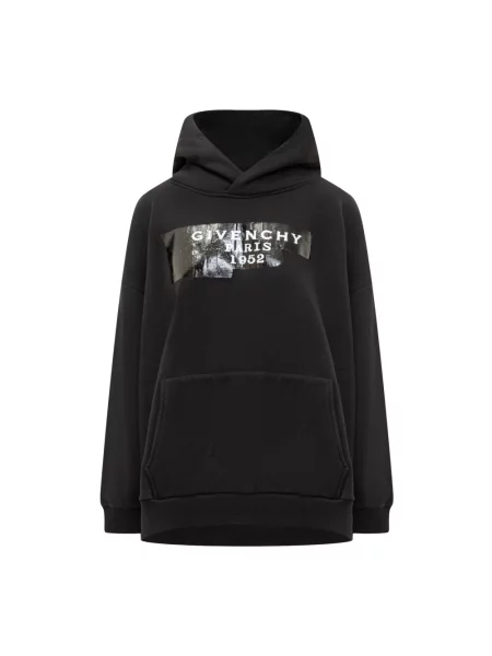 Bluza z kapturem Givenchy z kapturem z nadrukiem czarna