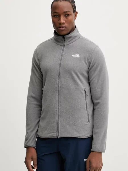 Bluza polarowa The North Face Glacier Fleece mid grey heather szara