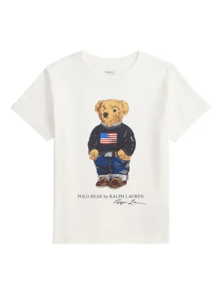 Koszulka polo dziecięca Polo Ralph Lauren biała