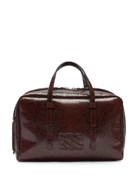 Geantă shopper Casadei cu imagine maro