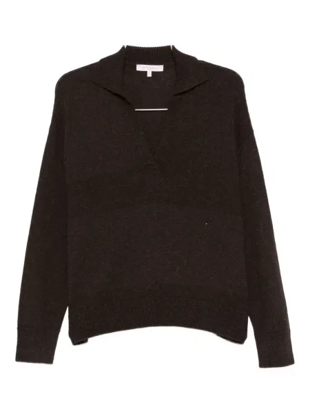 Pulover Antonelli cu decolteu în V maro