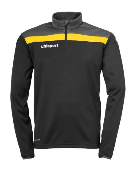 UHLSPORT Športna majica rumena / siva / črna bela