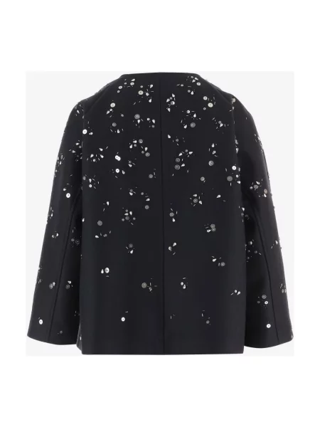 Kurtka Jil Sander wełniana niebieska