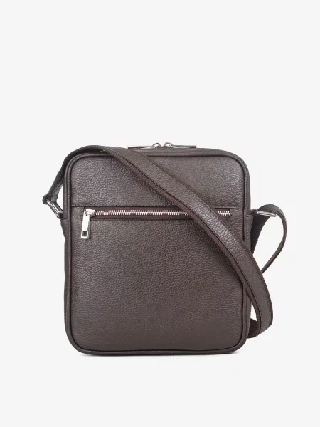 Кожаная сумка через плечо Inbag коричневая