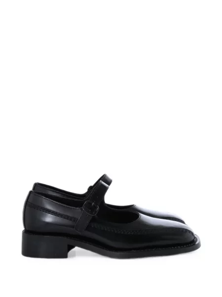 Pantofi loafer Hereu cu cataramă cu bretele negru