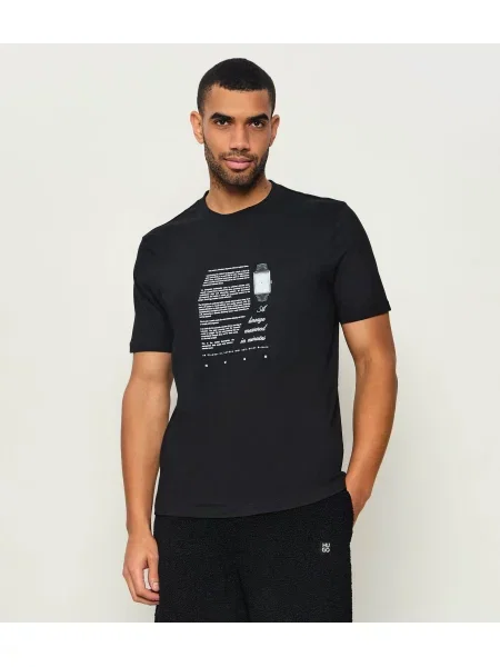 HUGO Tricou Devro negru