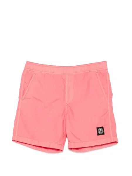 Kąpielówki dziecięce Stone Island różowe