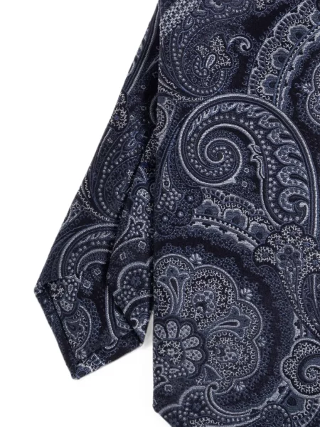 Γραβάτα Etro με σχέδιο paisley μπλε