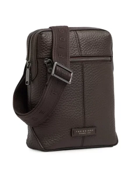 Kožna crossbody torba The Bridge smeđa