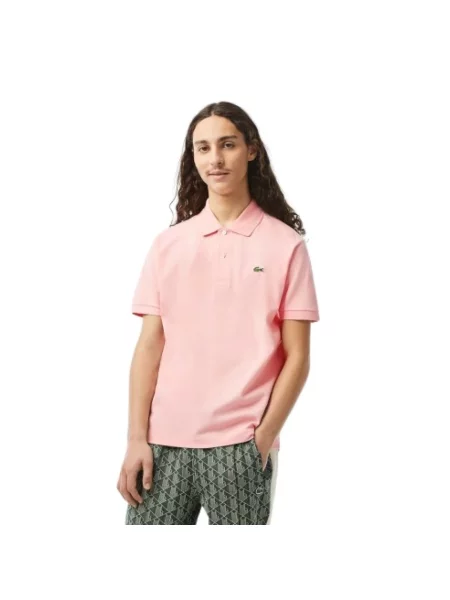 Koszulka polo Lacoste różowa