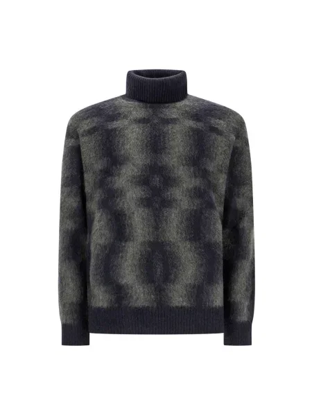 Sweter z golfem Piacenza 1733 do golfa niebieski