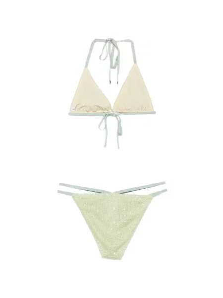 Bikini Circus Hotel cu paiete verde