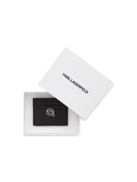 Karl Lagerfeld Pénztárcák Ikon Pebble Kartenetui fekete