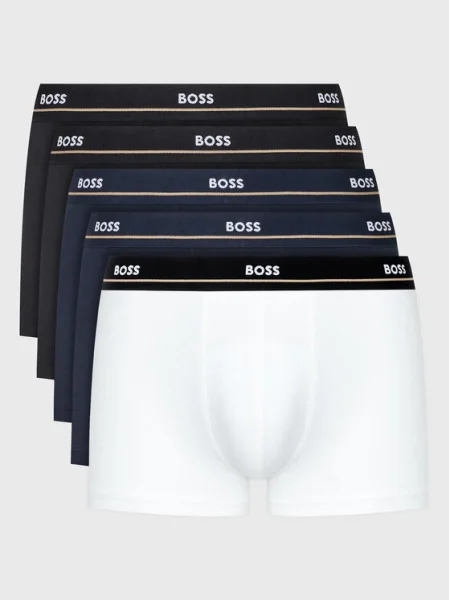 BOSS Orange Boxeralsók Essential tengerészkék / kobaltkék / fekete / fehér kék