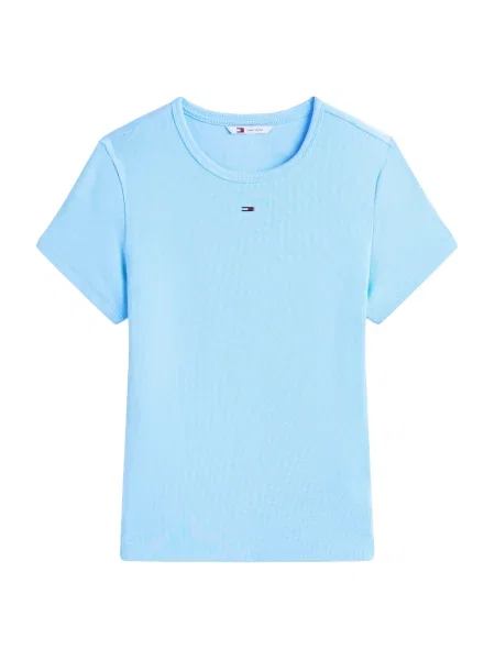 Tommy Jeans Tricou ESSENTIAL pastel albastru