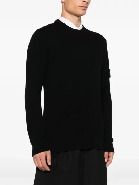 Pulover Stone Island cu strasuri negru