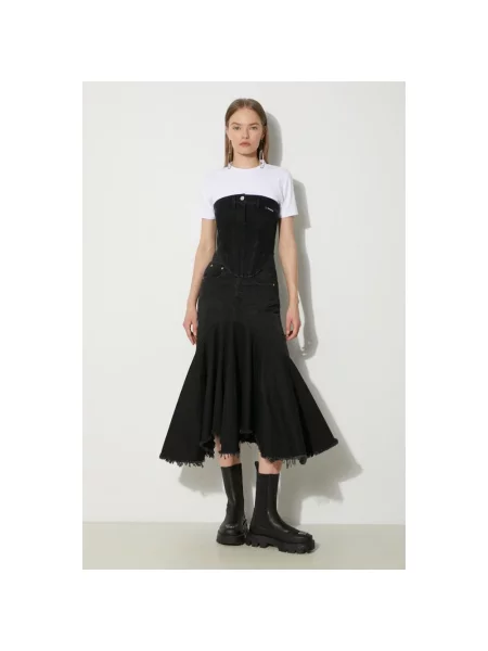 Spódnica jeansowa Vetements czarna