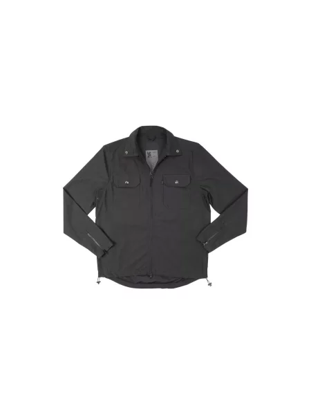 Chrome Industries Ike Poplin Windshirt Black Mężczyźni Kurtki Chrome Size: S czarny