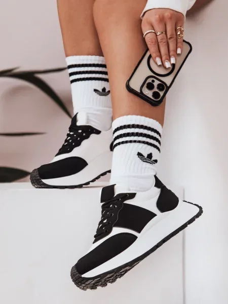 Sneakersy na płaskiej podeszwie NEWSTREET Dstreet czarne