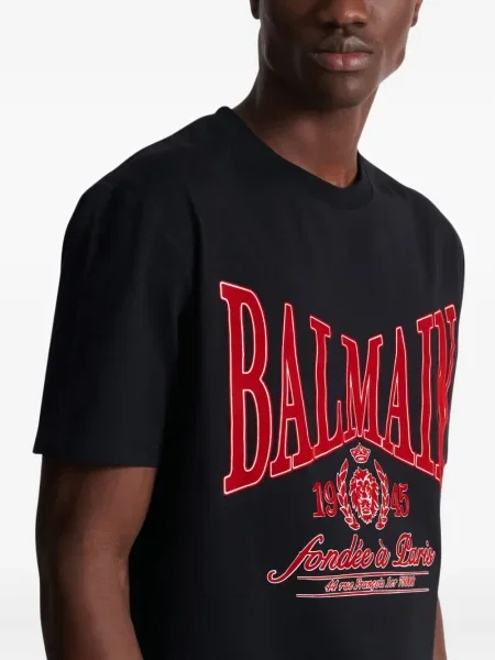 Tricou Balmain cu imagine negru