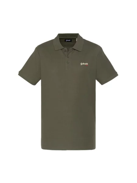 Koszulka polo Schott Nyc zielona