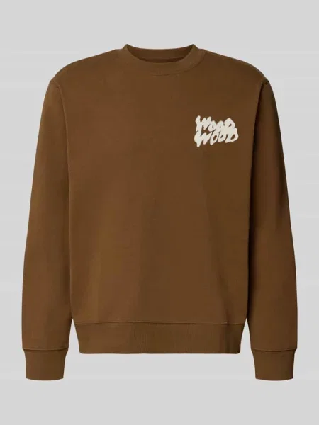 Bluza z nadruk z logo model Colter' Wood Wood