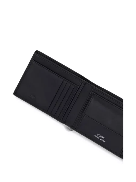 Portofel Guess din piele cu autograf negru
