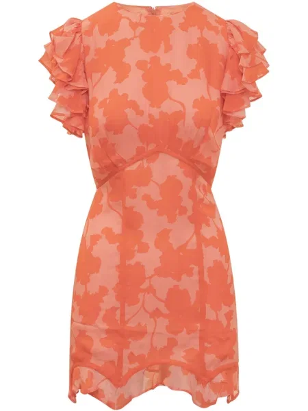 Rochie De La Vali cu model floral cu imagine de costum roz